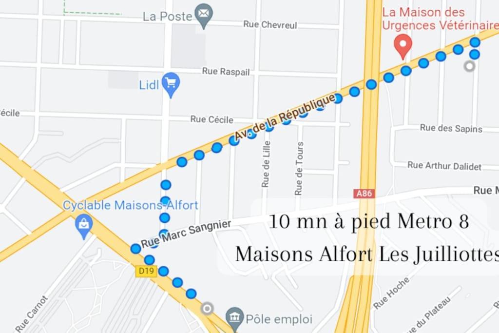 Escale-Marne Fr - 202 - Free Parking - Free Luggage Storage - All Equipped - Linen Included - Washing Machine - 10Mn Walk Metro 8 - Rer A - Panoramic View - From 1 To 14 Guests 迈松阿尔福 外观 照片