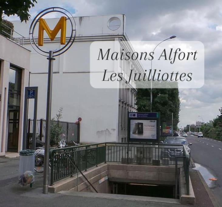 Escale-Marne Fr - 202 - Free Parking - Free Luggage Storage - All Equipped - Linen Included - Washing Machine - 10Mn Walk Metro 8 - Rer A - Panoramic View - From 1 To 14 Guests 迈松阿尔福 外观 照片