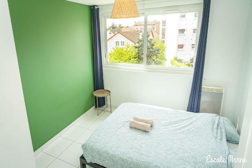 Escale-Marne Fr - 202 - Free Parking - Free Luggage Storage - All Equipped - Linen Included - Washing Machine - 10Mn Walk Metro 8 - Rer A - Panoramic View - From 1 To 14 Guests 迈松阿尔福 客房 照片