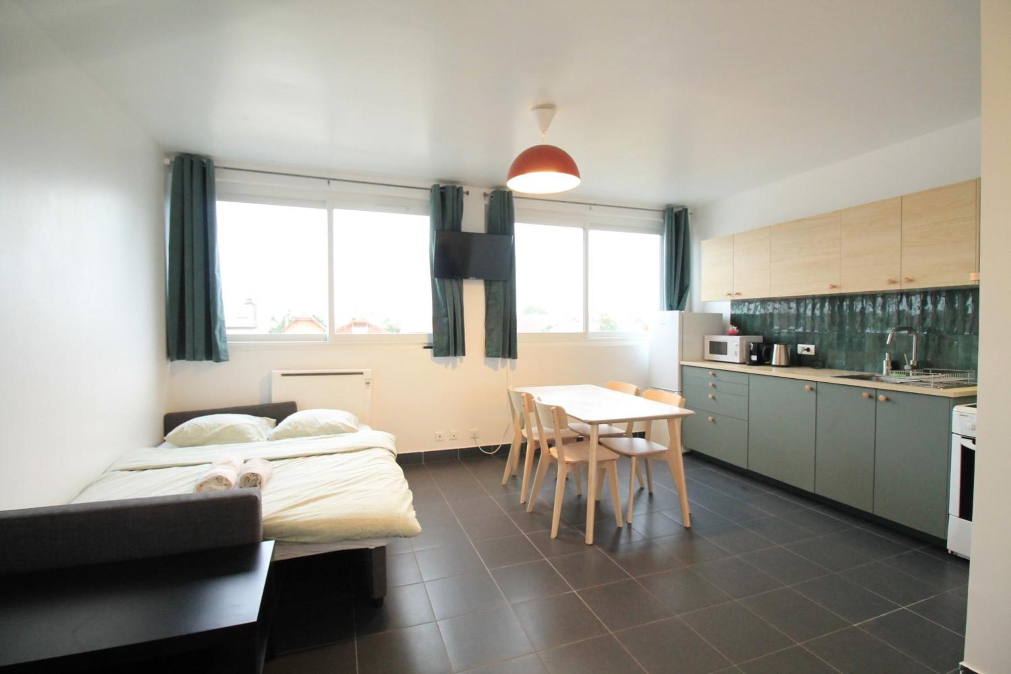 Escale-Marne Fr - 202 - Free Parking - Free Luggage Storage - All Equipped - Linen Included - Washing Machine - 10Mn Walk Metro 8 - Rer A - Panoramic View - From 1 To 14 Guests 迈松阿尔福 客房 照片