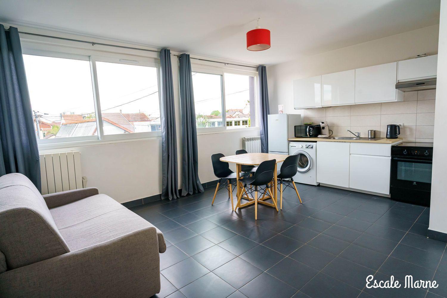 Escale-Marne Fr - 202 - Free Parking - Free Luggage Storage - All Equipped - Linen Included - Washing Machine - 10Mn Walk Metro 8 - Rer A - Panoramic View - From 1 To 14 Guests 迈松阿尔福 客房 照片