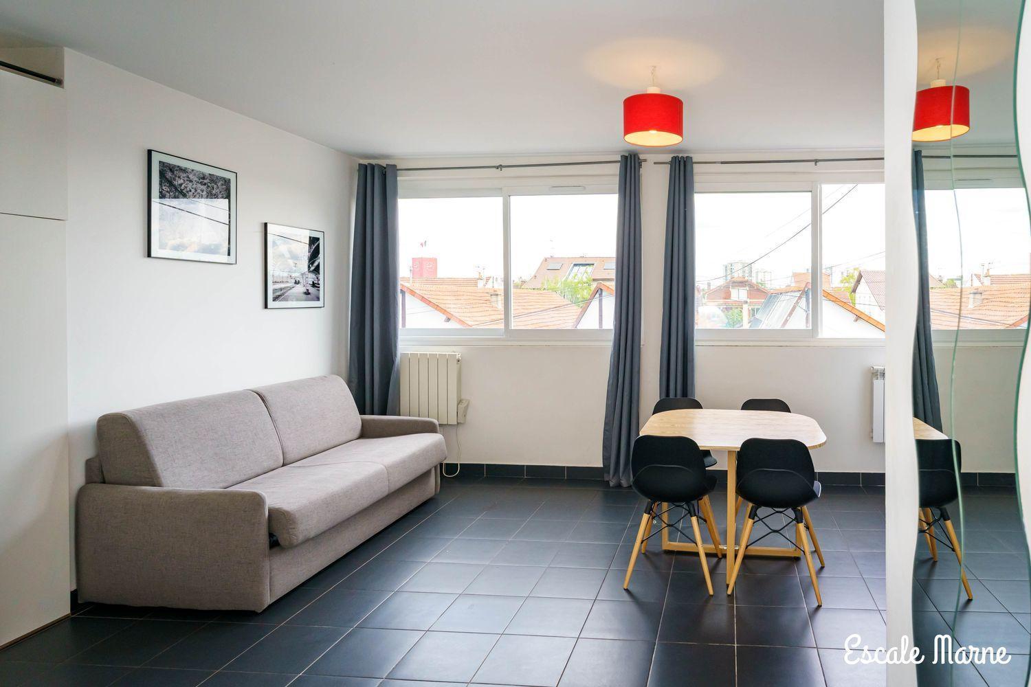 Escale-Marne Fr - 202 - Free Parking - Free Luggage Storage - All Equipped - Linen Included - Washing Machine - 10Mn Walk Metro 8 - Rer A - Panoramic View - From 1 To 14 Guests 迈松阿尔福 客房 照片