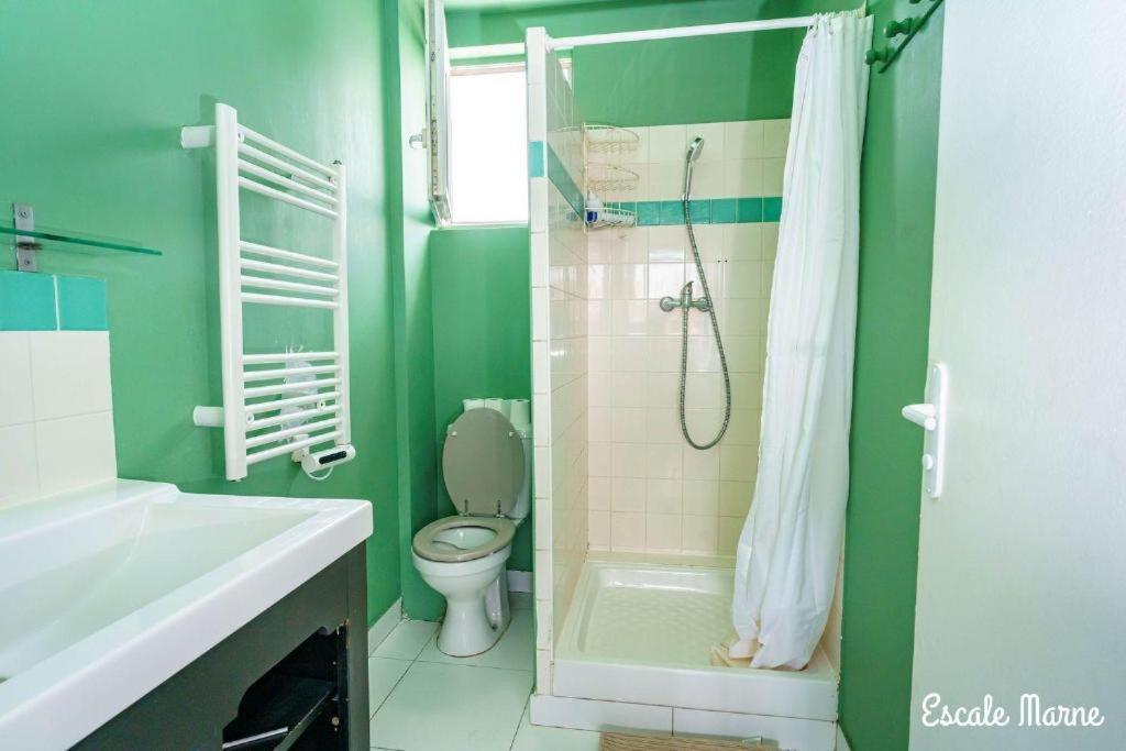 Escale-Marne Fr - 202 - Free Parking - Free Luggage Storage - All Equipped - Linen Included - Washing Machine - 10Mn Walk Metro 8 - Rer A - Panoramic View - From 1 To 14 Guests 迈松阿尔福 外观 照片
